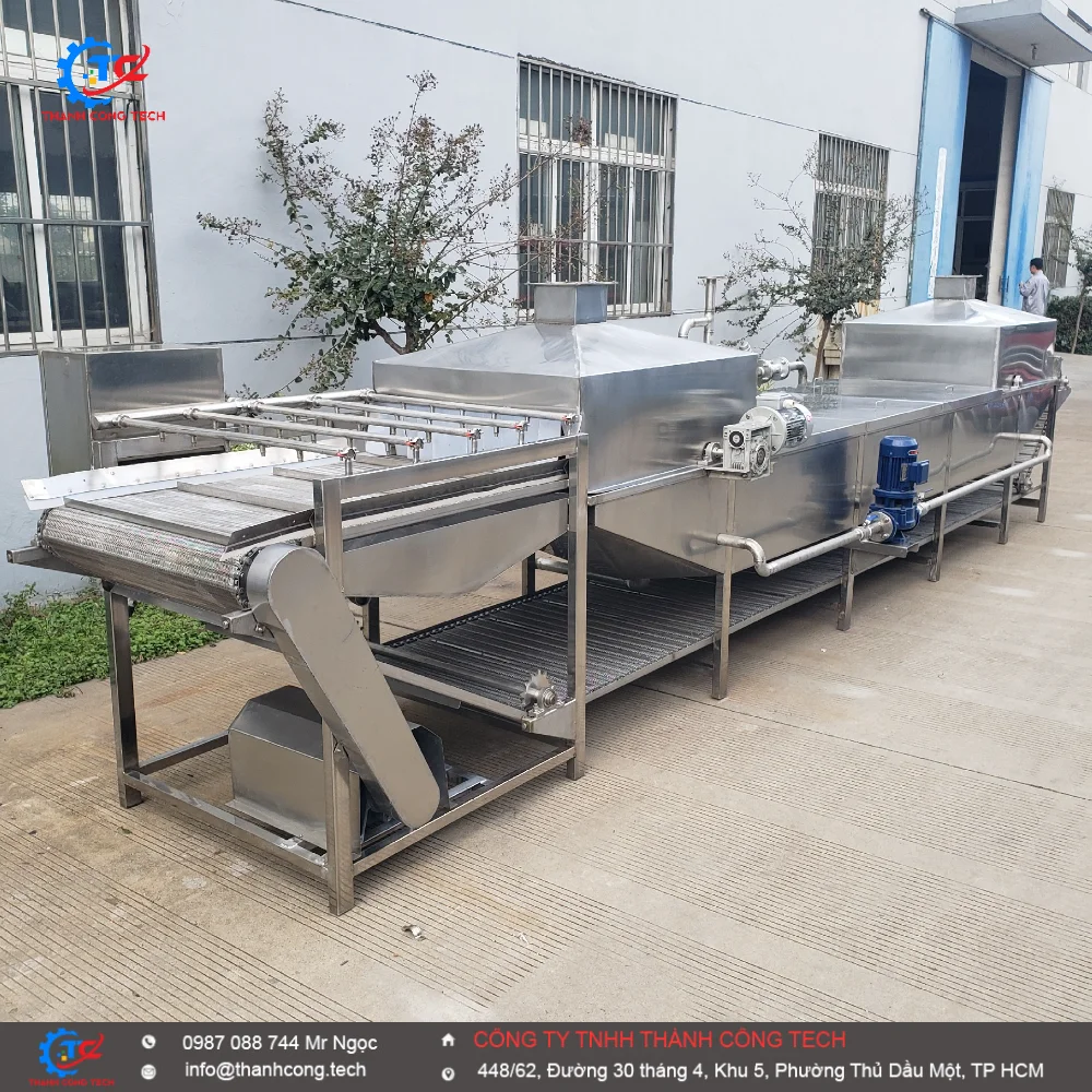 Băng tải rửa cá
