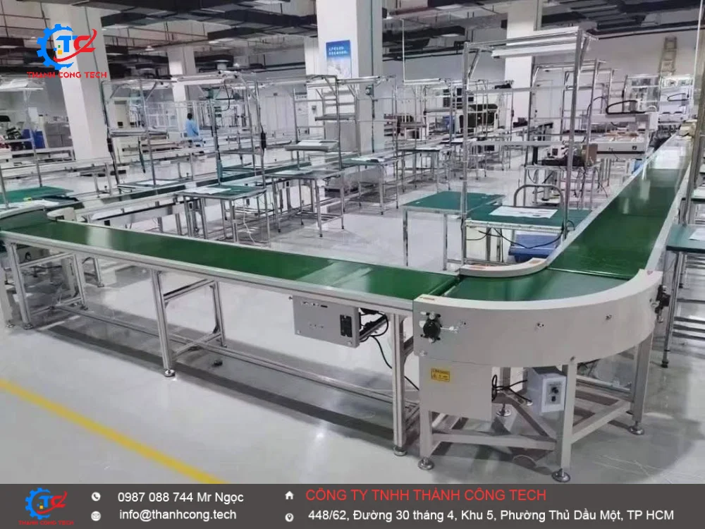 Băng tải đóng gói cuối chuyền