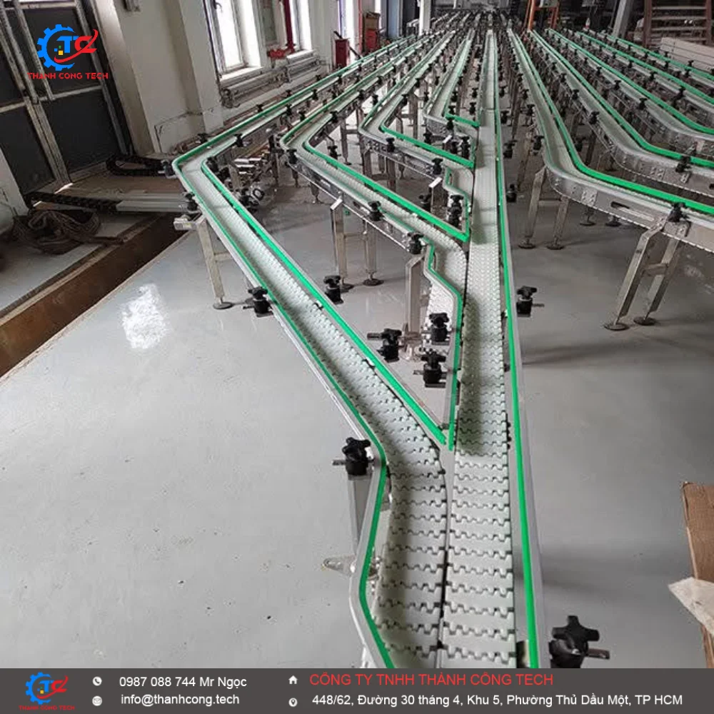 Băng tải line chiết rót